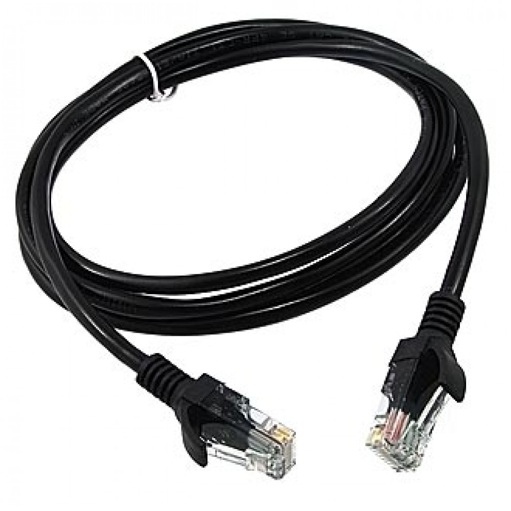 Патчкорд RJ45 1.8m черный