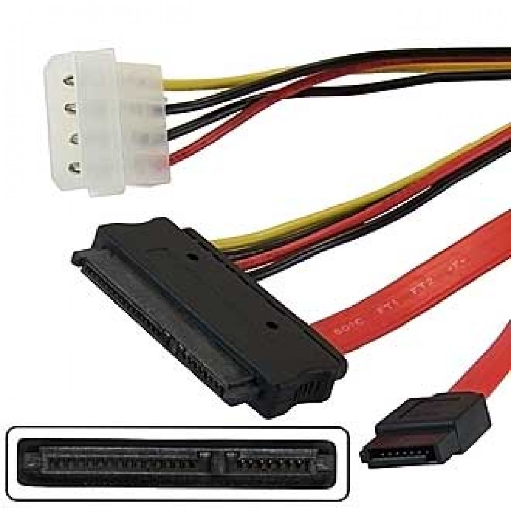 SATA 7pin + Power 15pin 0.90m