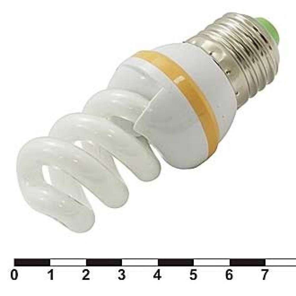 E27 2800K 11W spiral 220V