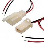 1007 AWG24 2x2.8 5mm L=300mm RB