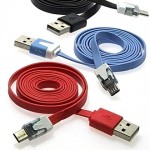 USB to Micro USB flat 1m (LED)