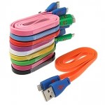 USB to iPhone5 Flat Flash smile 1m