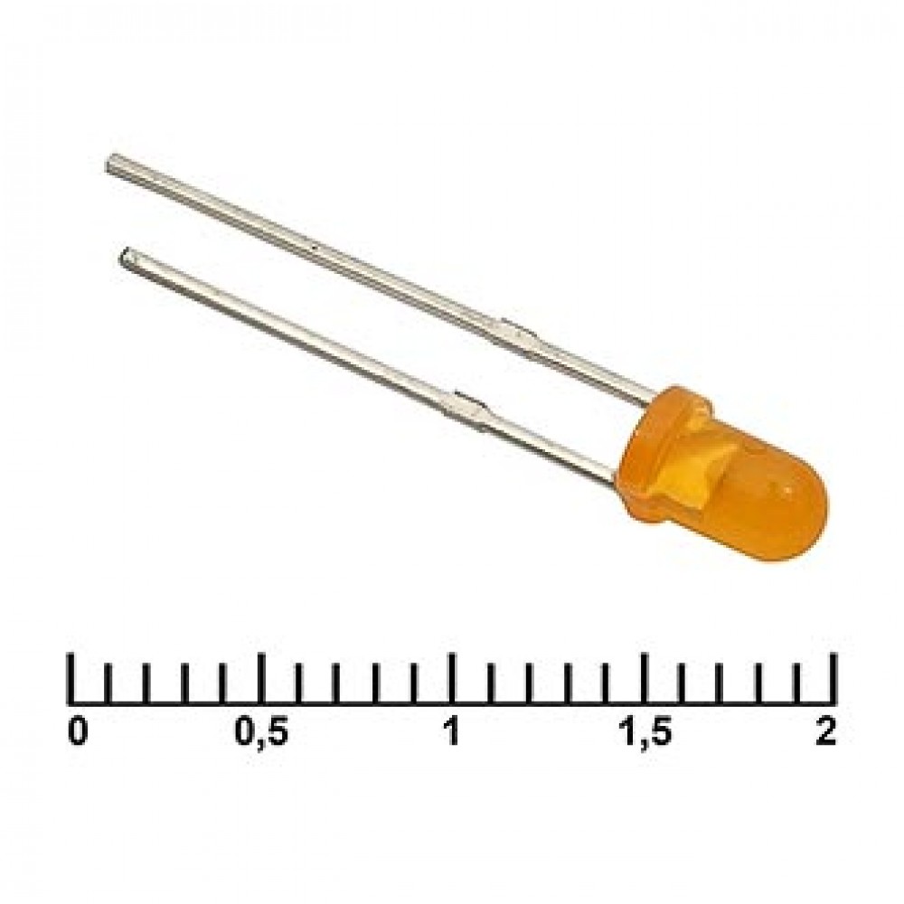 3 mm orange 30 mCd 20