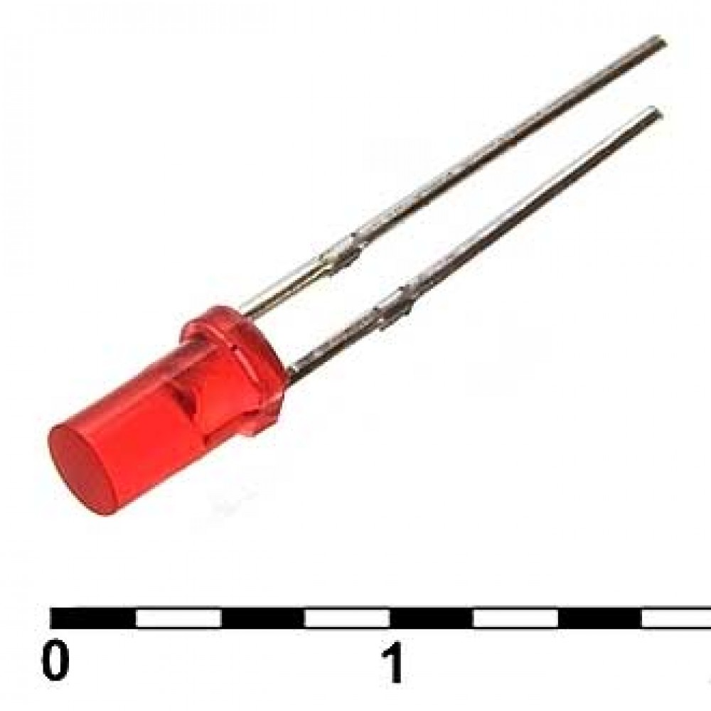 3x3 CYL red diff 50mcd 2,1v