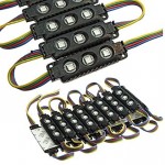 5050 3LED BLACK 12V 0.75W RGB IP65