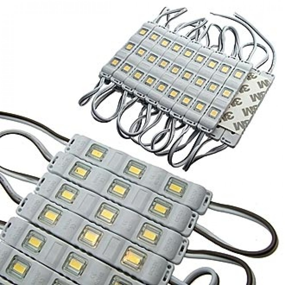 5050 3LED LENS 12V 0.75W W-W IP65